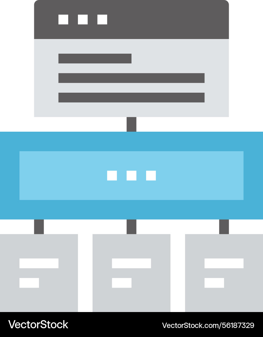 Wireframe flat web icon Wireframe flat web icon vector image