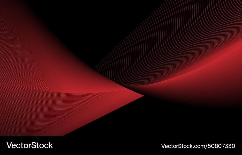 Abstract wave line red elements with glowing Abstract wave line red elements with glowing vector image
