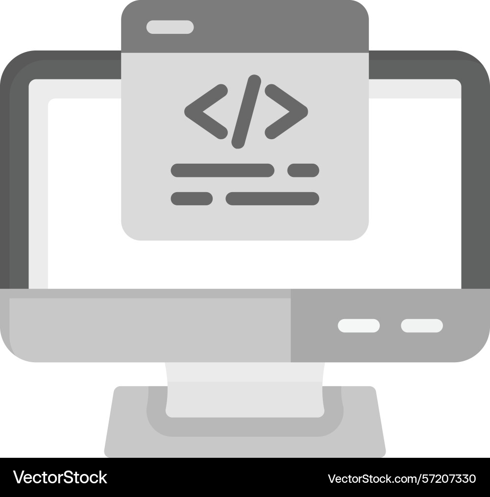 Coding icon vector image