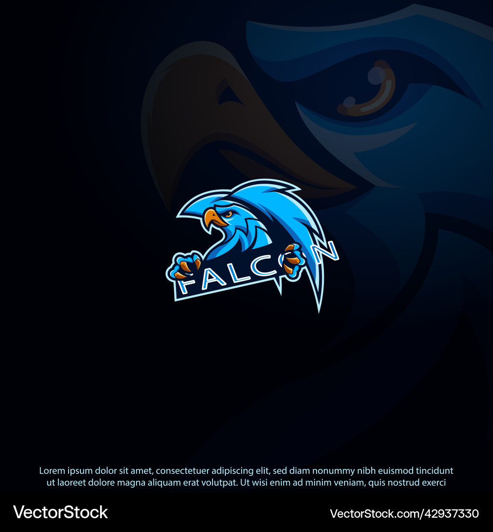 Falcon mascot logo (42937330) – Free Vector | VectorStock