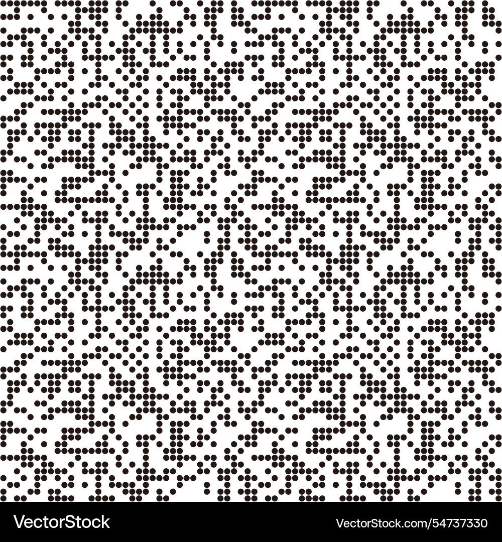 Pattern with qr code circles dotted background Pattern with qr code circles dotted background vector image