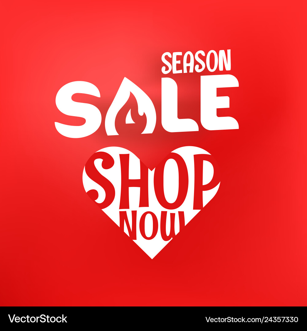 Season sale offer shopping banner template Season sale offer shopping banner template vector image