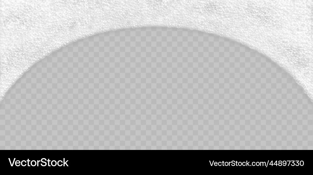 Soap foam with bubbles top view isolated Soap foam with bubbles top view isolated vector image