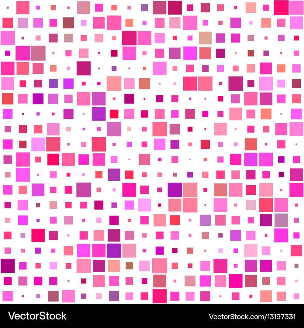 Colorful square pattern background design Vector Image