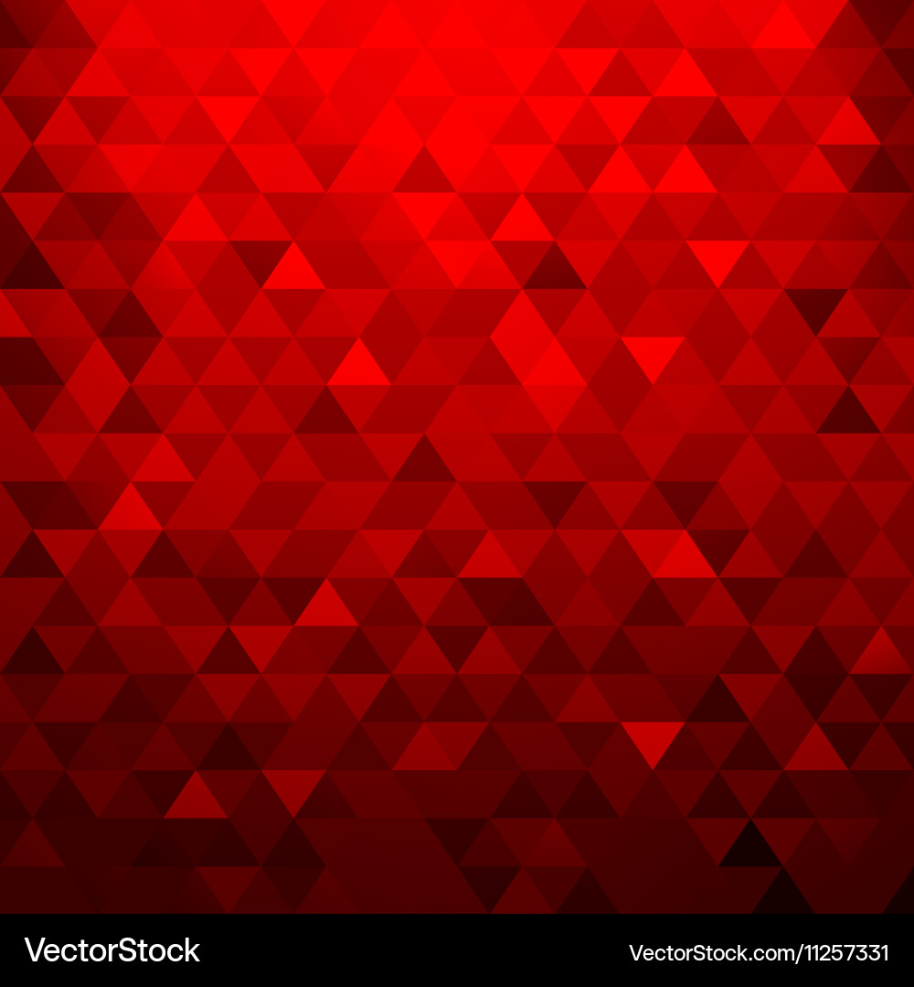 Geometric Red Triangle Pattern vector image