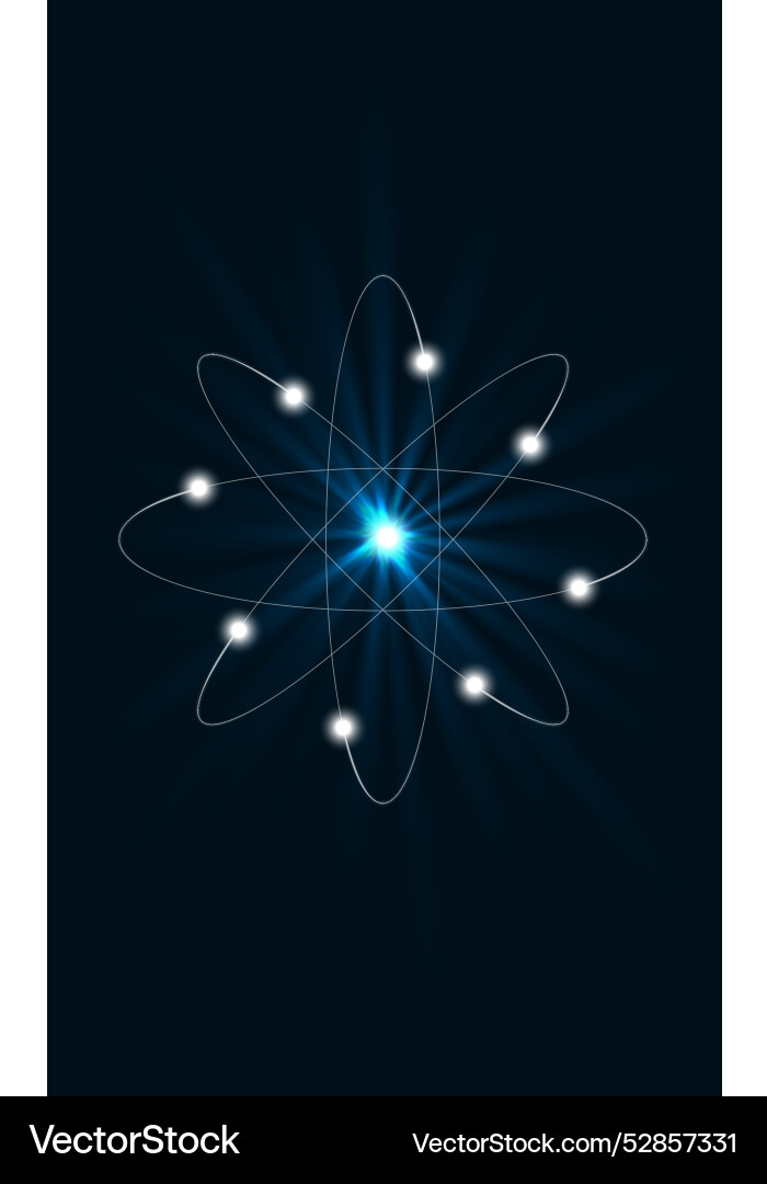 Model of atomic structure Vector Image