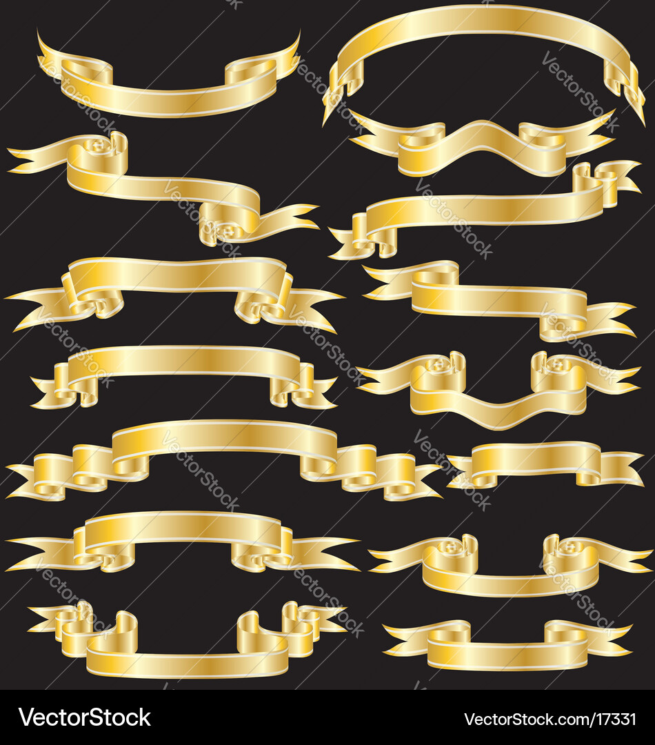 Ribbons Royalty Free Vector Image - VectorStock