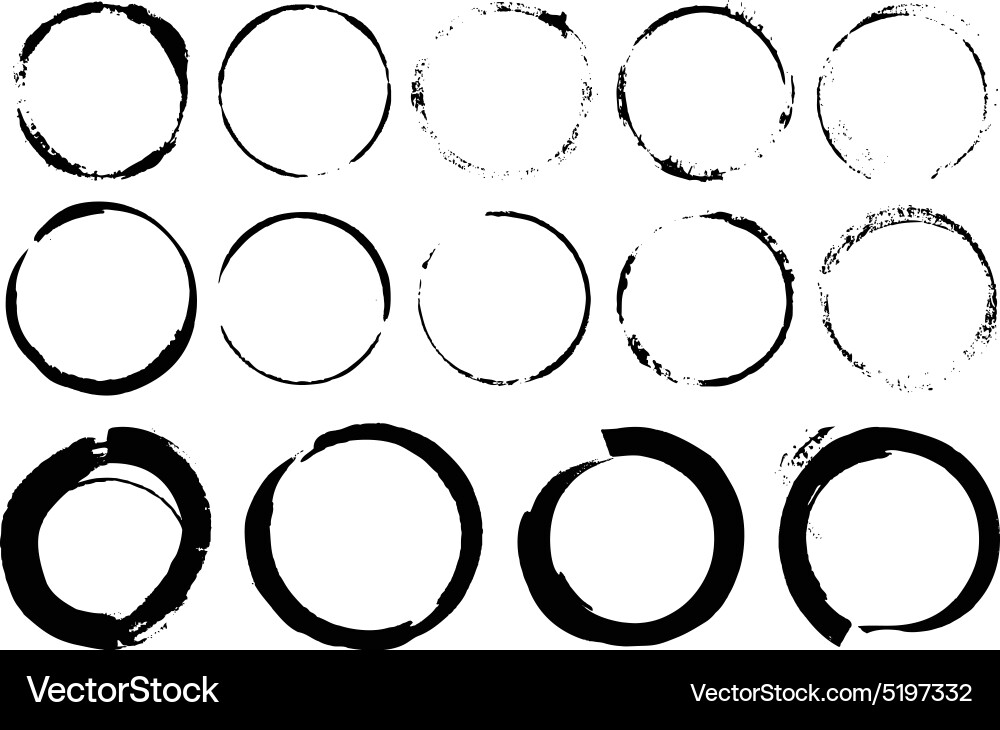Coffee cup stains Royalty Free Vector Image - VectorStock