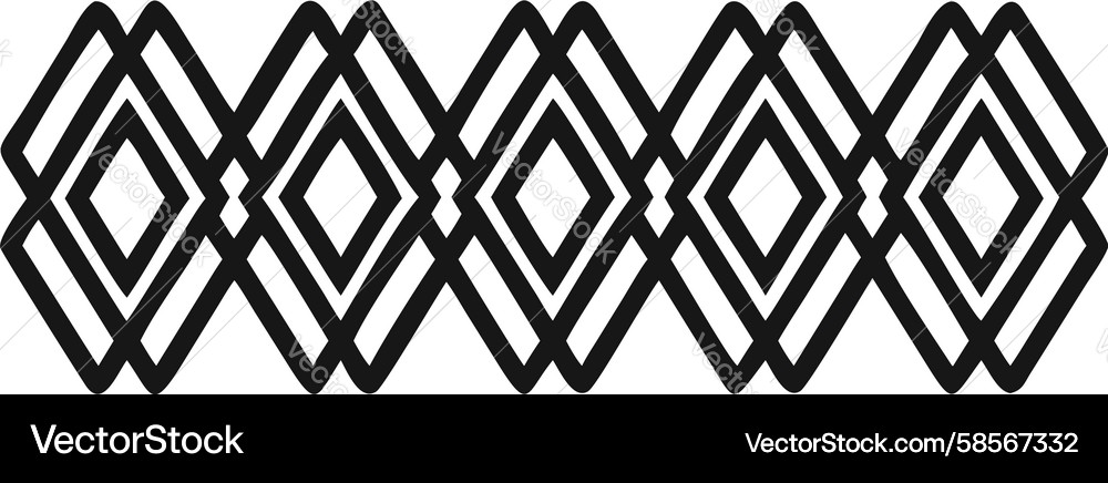 Complex Interlocking Hexagonal Pattern Vector Image