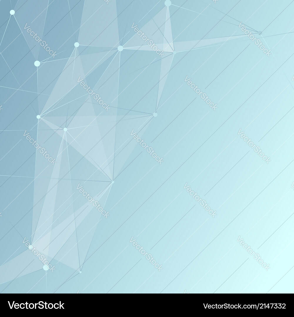 Crystal Connection Network Background Vector Image