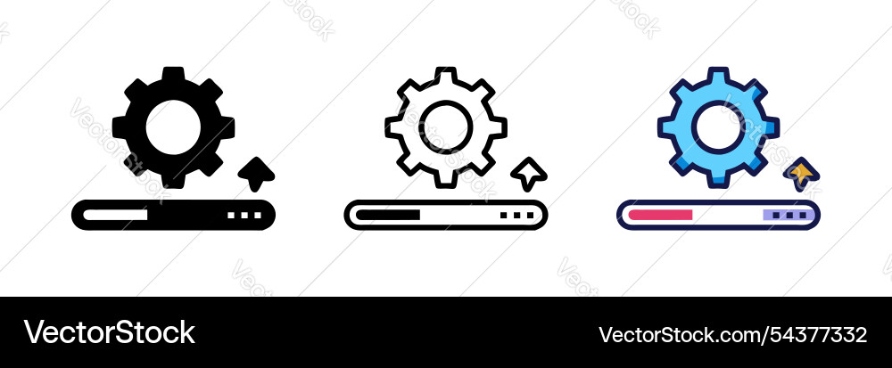 Loading process update system icon Loading process update system icon vector image