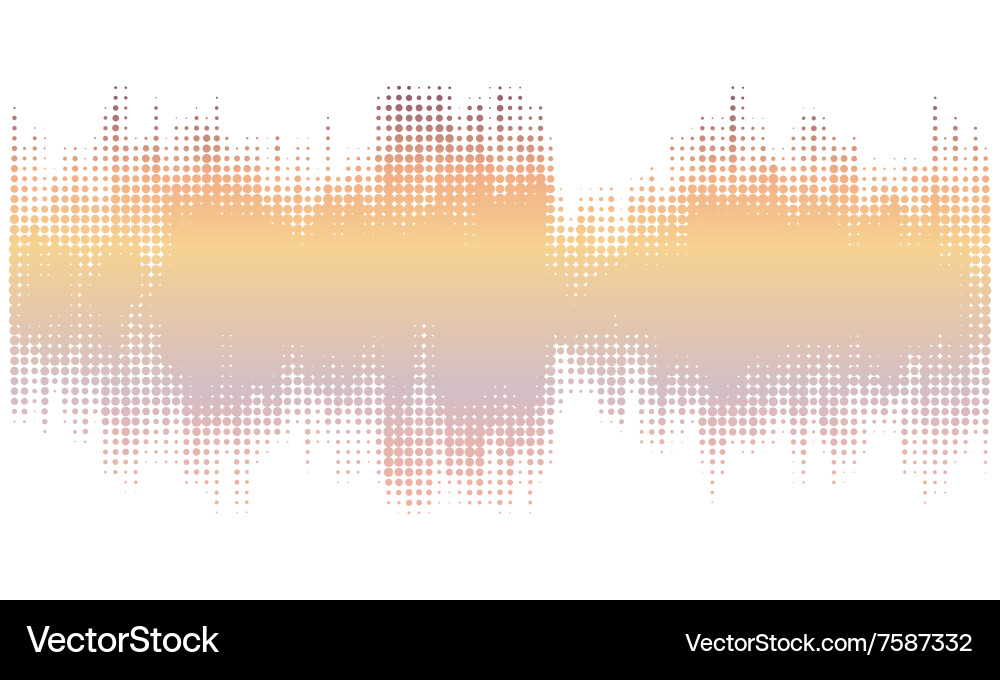 Warm Gray Halftone Wave Pattern Vector Image