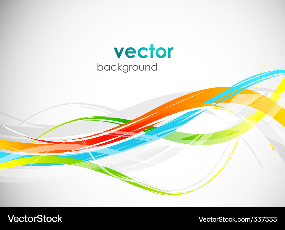 Sleek Color Wave Background Vector Image