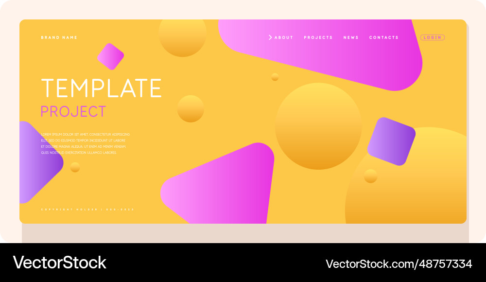 A template to use in your design composition Vector Image