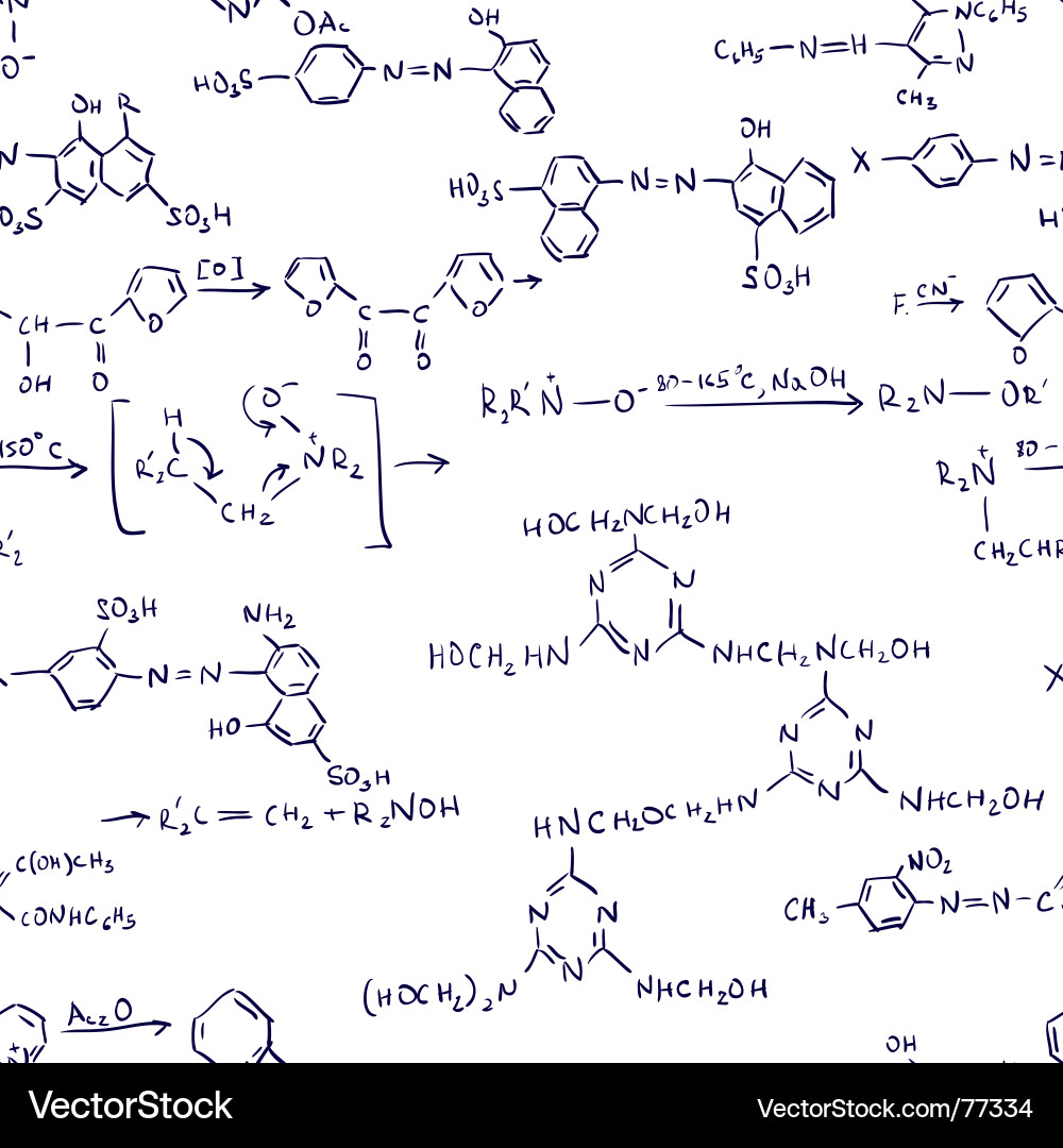 Chemie Formel Hintergrund Vektorbild