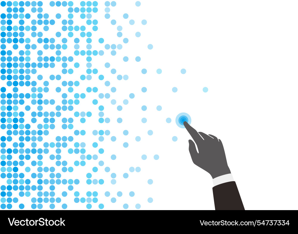 Digital background pattern of qr code polka dots Digital background pattern of qr code polka dots vector image
