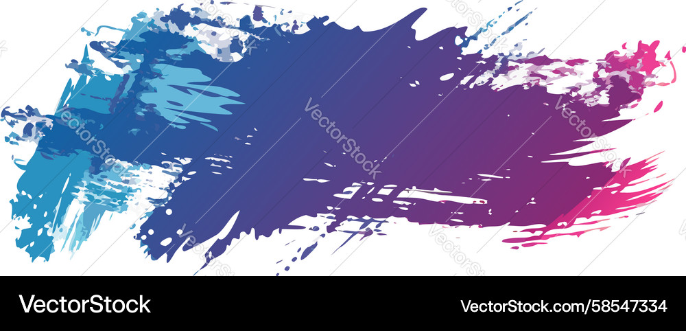 Dynamic Paint Splash with Color Blend Vector Image