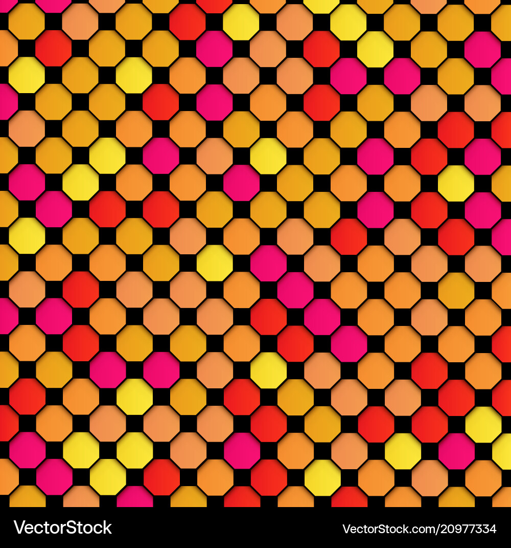 Geometric Multicolor Pattern vector image