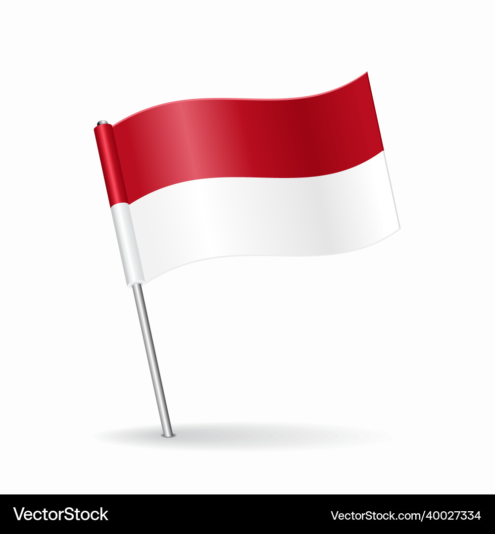 Indonesia Flag Pointer Layout Vector Image