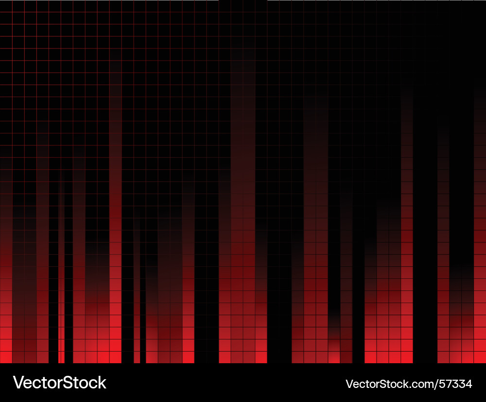 Red Gradient Grid Background vector image
