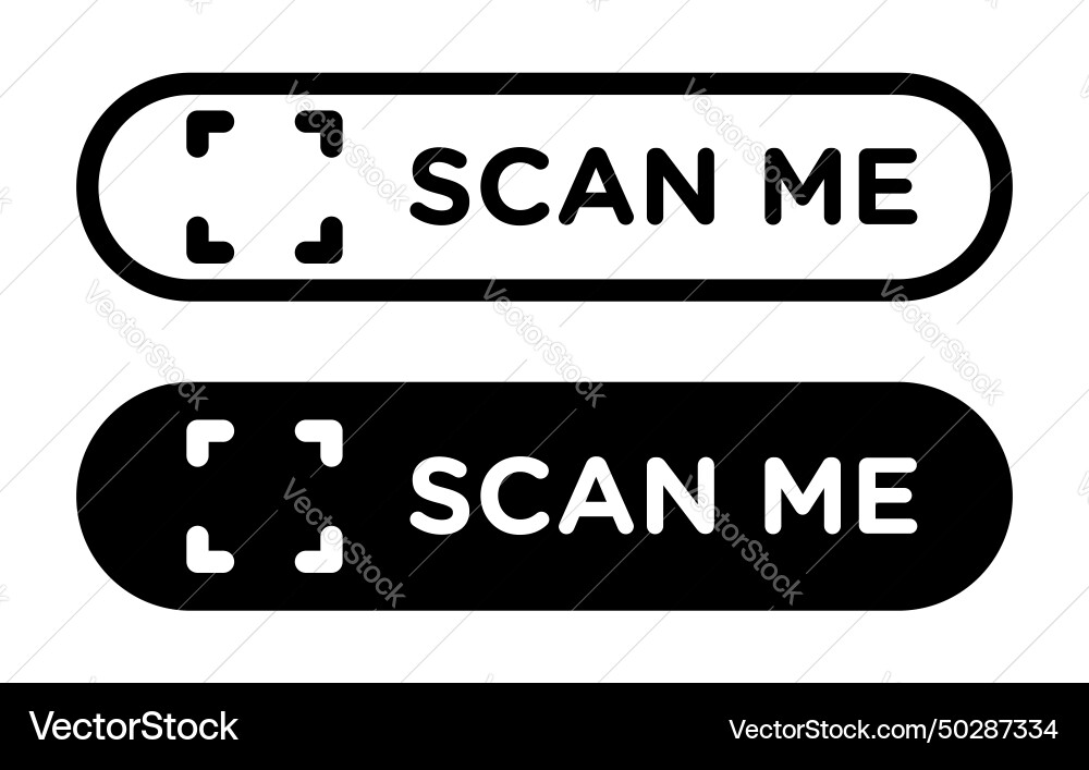 Scan Me QR Code Icon vector image
