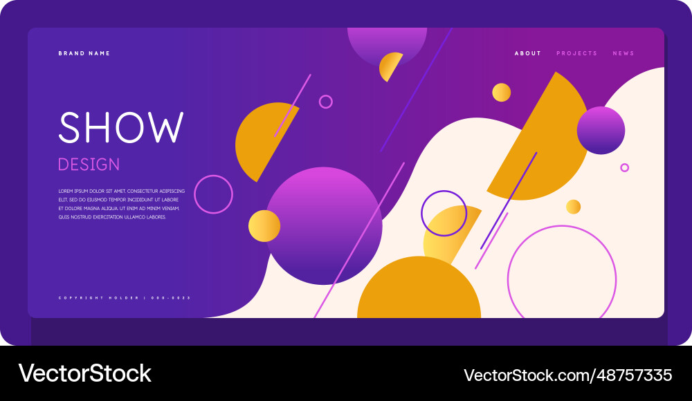 A template to use in your design composition vector image