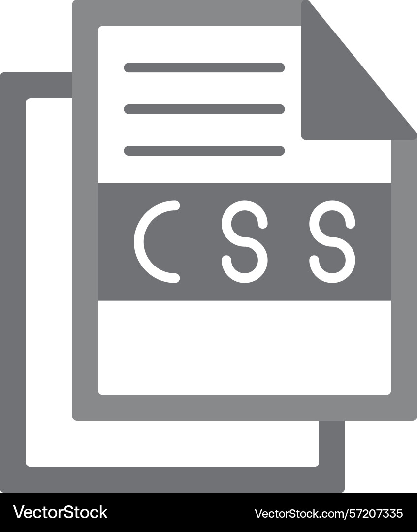 Css file icon vector image