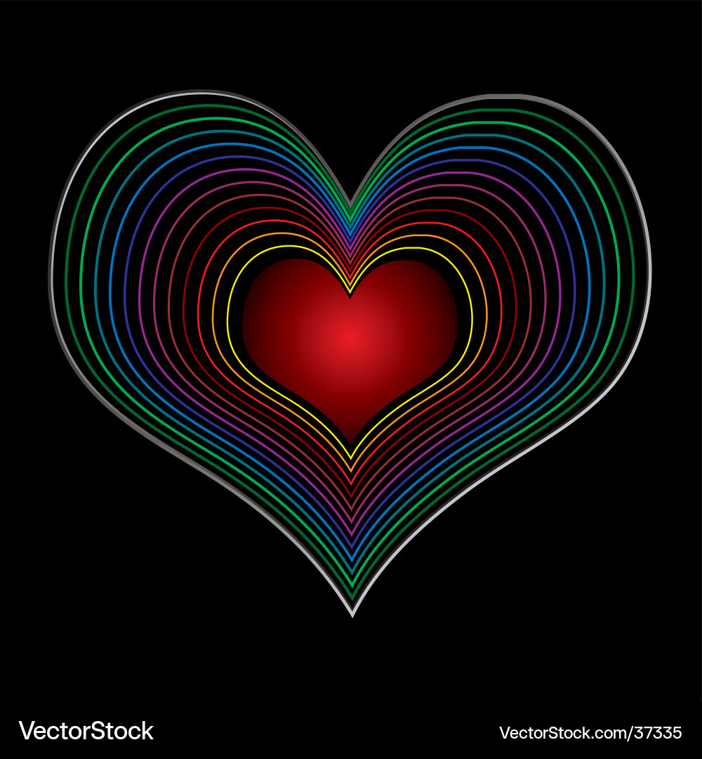 Seventies love Vector Image