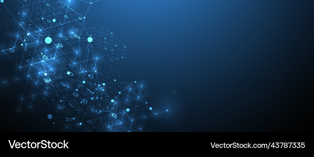 Technology background with plexus effect big data Technology background with plexus effect big data Vector Image