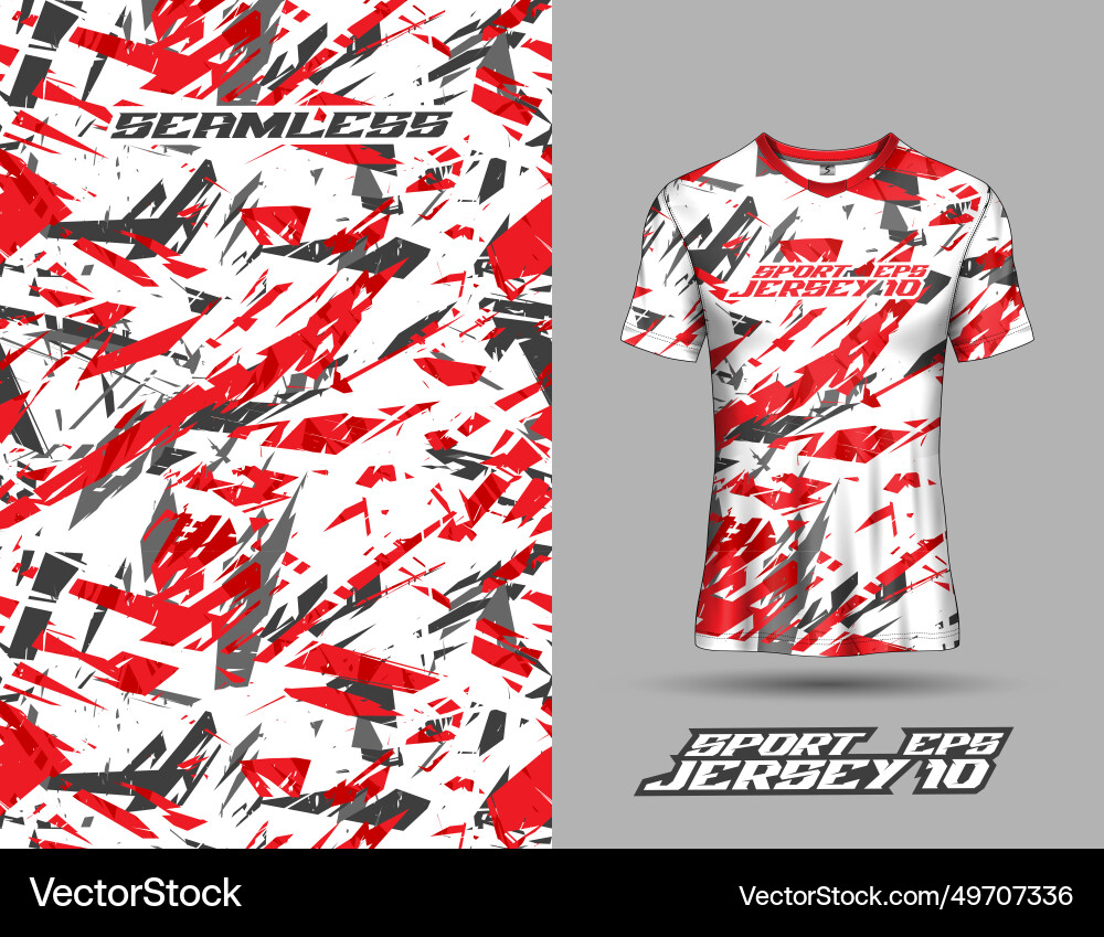 Sublimation seamless printing jersey design Sublimation seamless printing jersey design vector image