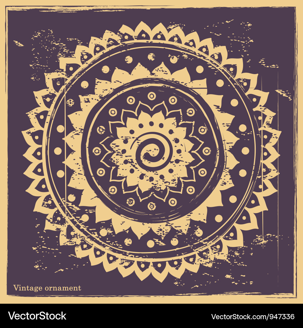 Vintage Tribal Ornament vector image