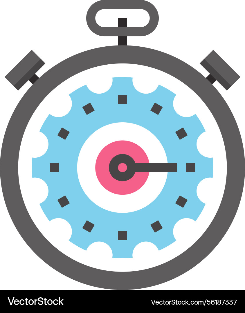 Fast processing flat web icon Vector Image