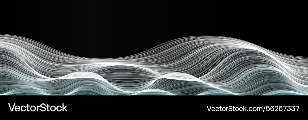 Smooth wave dune lines flowing curves creating Smooth wave dune lines flowing curves creating vector image