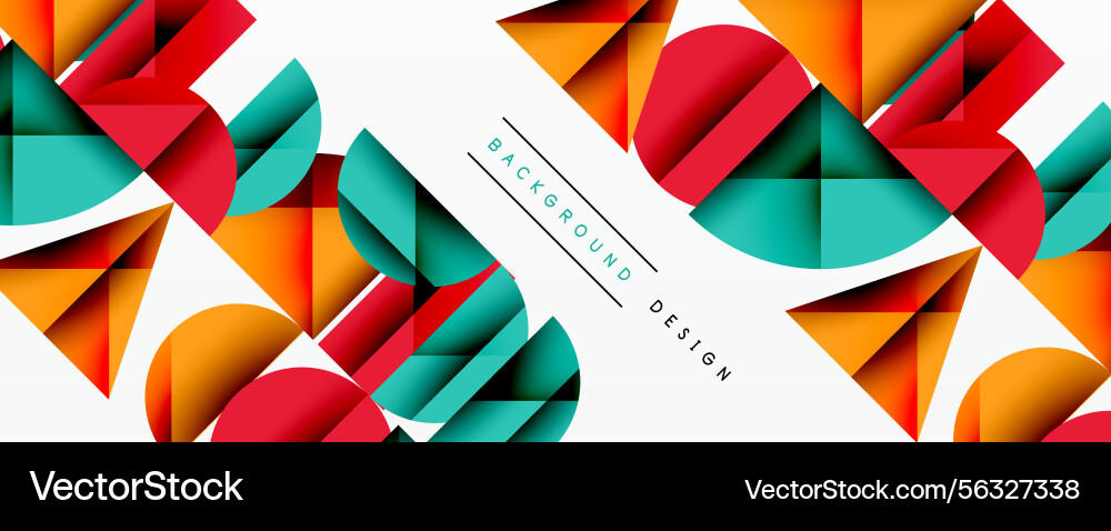 Abstract geometric pattern overlapping shapes Abstract geometric pattern overlapping shapes Vector Image