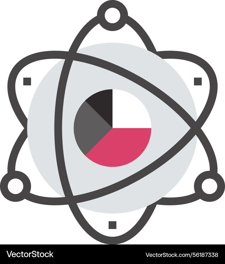 Big data flat web icon Big data flat web icon vector image