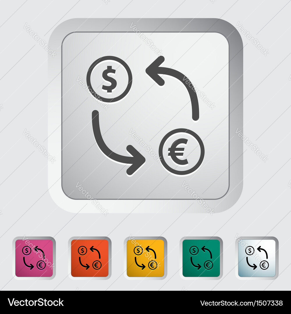 Currency Exchange Icon Vector Image