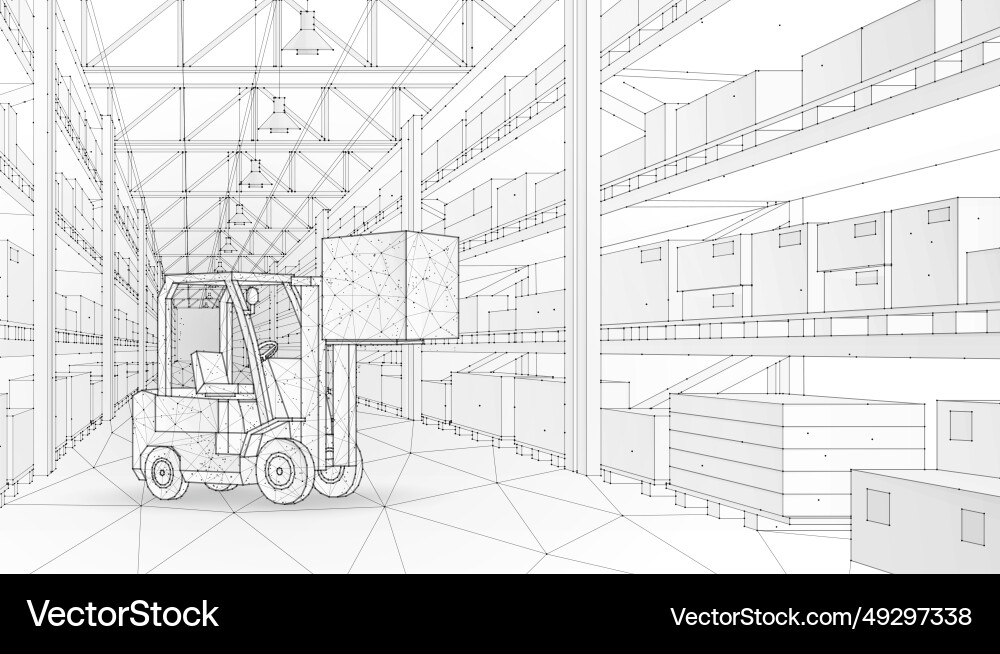 Digital warehouse Royalty Free Vector Image - VectorStock