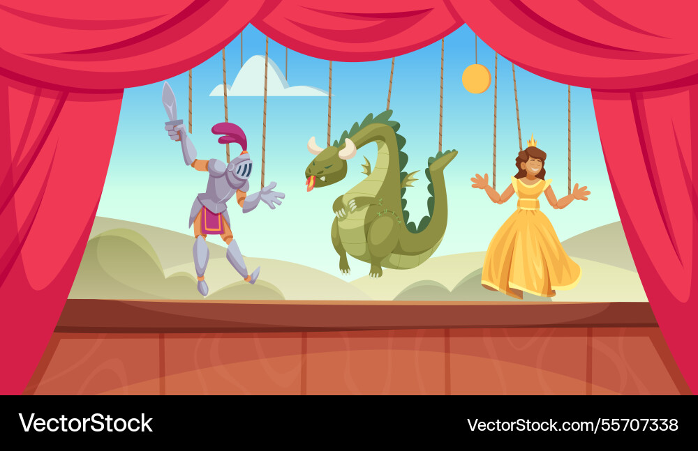 Dummy strings theatrical background performance Dummy strings theatrical background performance vector image