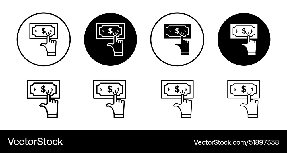 Pay per click icon set collection for web vector image