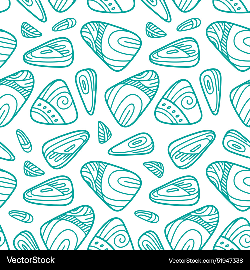 Seamless pattern with rocks vector image