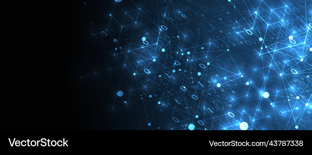 Technologie Hintergrund mit plexus Effekt Big Data Technologie Hintergrund mit plexus Effekt Big Data vektorbild