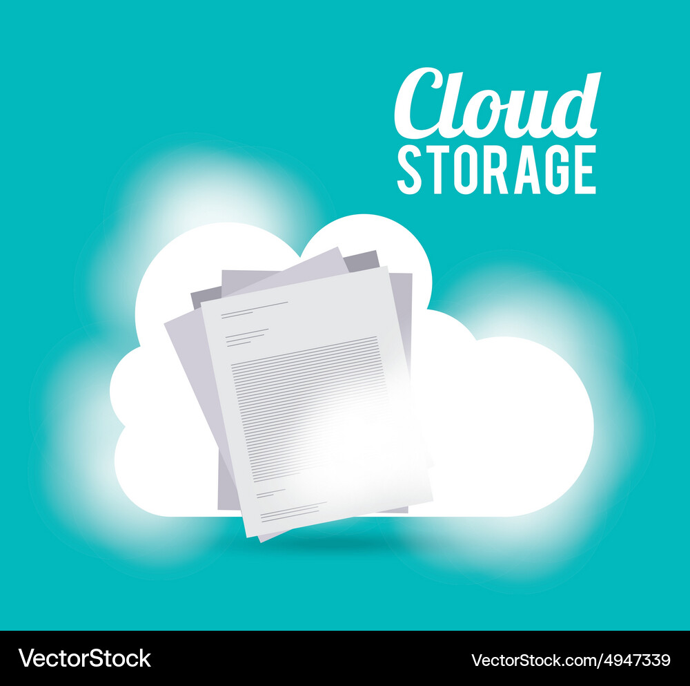 Cloud computing Vector Image