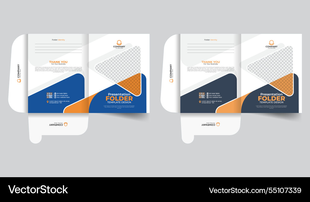Custom folder design modern and unique file Custom folder design modern and unique file Vector Image