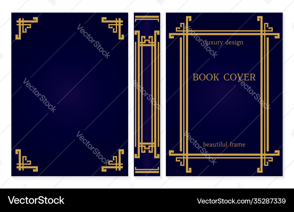 Design vintage cover for book classic books Design vintage cover for book classic books vector image