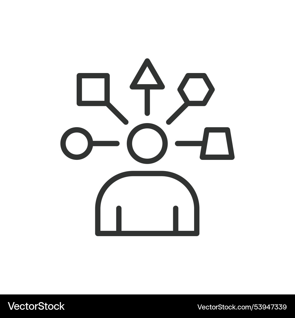 Different skills in line design Different skills in line design vector image