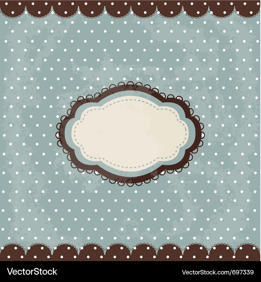 Retro Polka Dot Pattern Vector Image