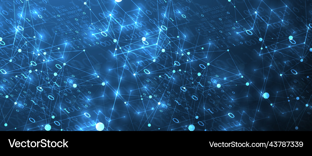 Technologie Hintergrund mit plexus Effekt Big Data Technologie Hintergrund mit plexus Effekt Big Data vektorbild