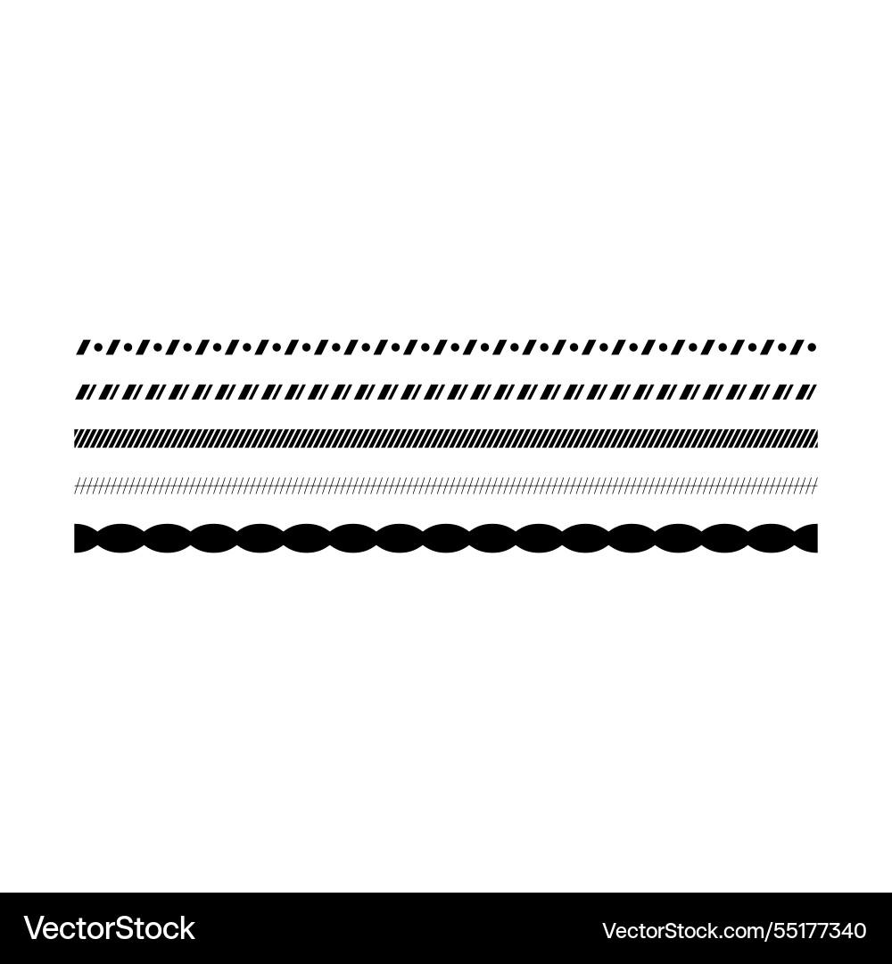 Border frame icon divider horizontal line shape Vector Image