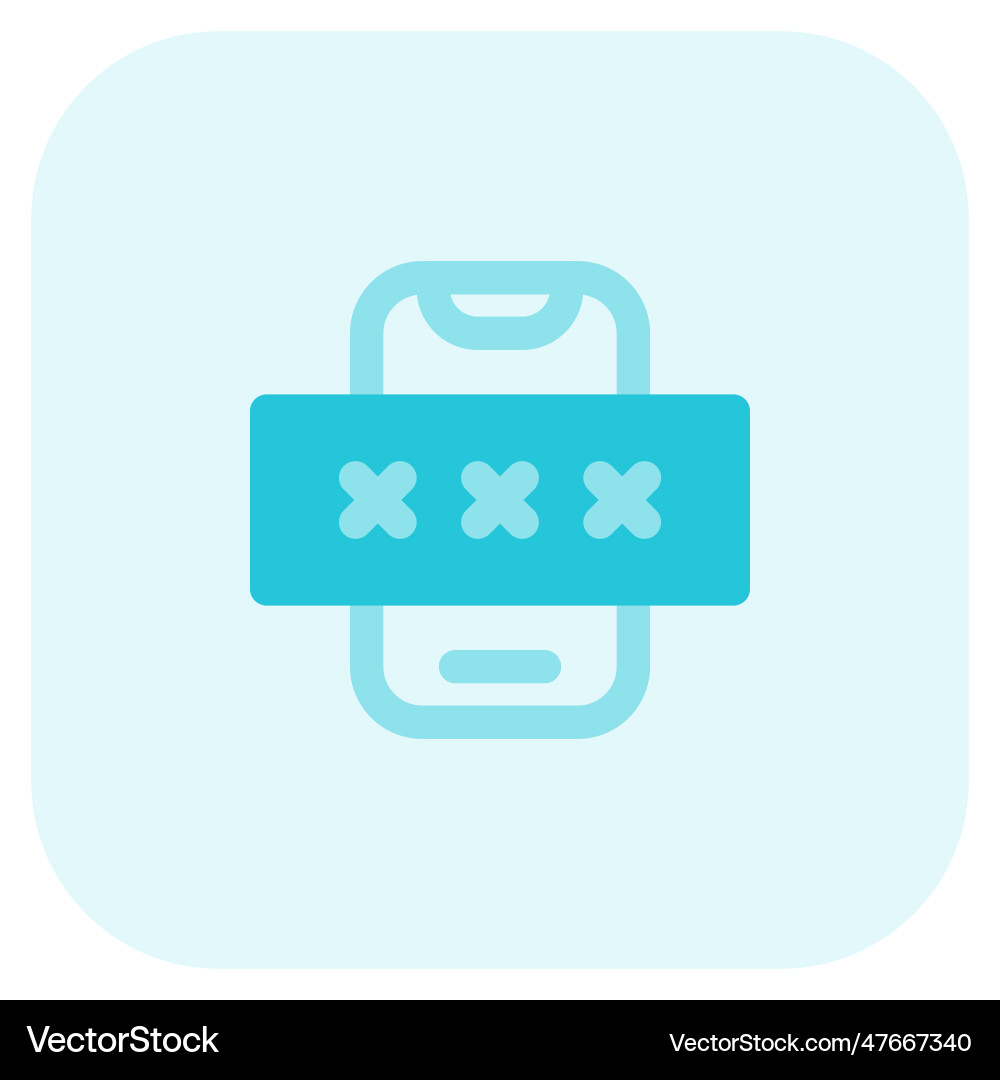 Passcode Icon - Security Code vector image