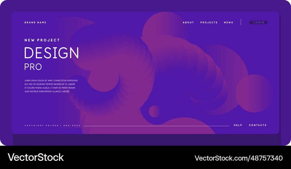 Template for the design and placement of text Template for the design and placement of text vector image
